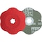 Pferd COMBICLICK CONTOUR Fiber Disc, 5'' Dia, 120 Grit, Ceramic oxide CO-COOL 40802 - alternate 1